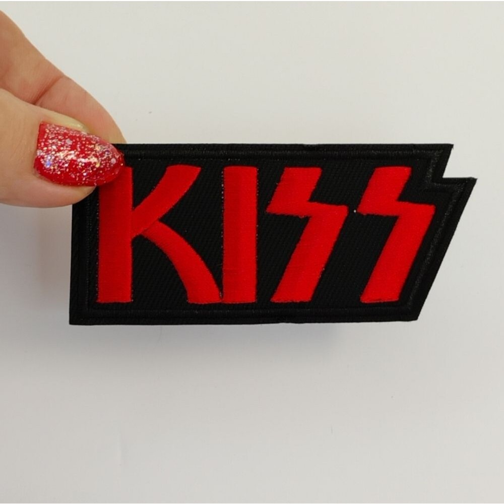 Kiss Iron on Patch NWOT Black and Red Band Music